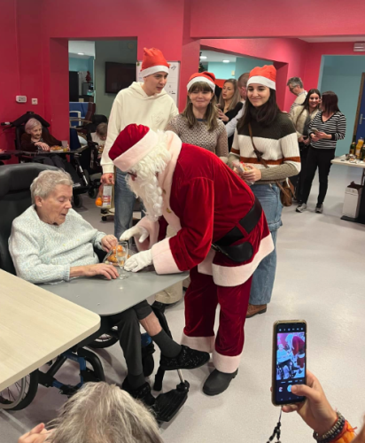 Le Père Noël au travail