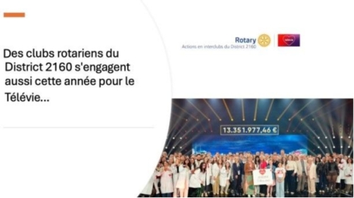 Actions en interclubs en faveur du Télévie